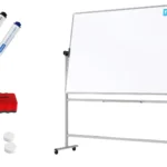 Mobiles Board, Serie: TM Idea/Flex - mit doppelseitiger Whiteboard-Oberfläche, drehbar, 180x120 cm