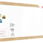 Magnetisches Whiteboard, trocken abwischbar PREMIUM 200x100cm, massiver Rahmen im Eichendesign