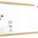Magnetisches Whiteboard, trocken abwischbar PREMIUM 240x120cm, massiver Rahmen im Eichendesign