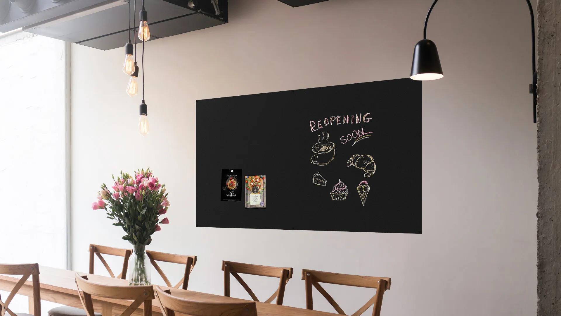 Magnetplatte rahmenloses SLIMboard - Kreideoberfläche - 200x120 cm + GRATIS – Bild 9