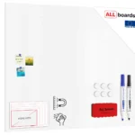 Magnetplatte rahmenloses SLIMboard - Magnetisches trocken abwischbares Whiteboard 150x120 cm + GRATIS Zubehör