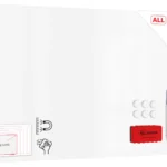 Magnetplatte rahmenloses SLIMboard - Magnetisches trocken abwischbares Whiteboard 200x120 cm + GRATIS Zubehör