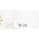Magnetplatte rahmenloses SLIMboard - Magnetisches trocken abwischbares Whiteboard 60x15 cm