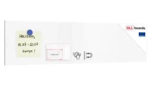 Magnetplatte rahmenloses SLIMboard - Magnetisches trocken abwischbares Whiteboard 60x15 cm