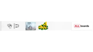 Magnetplatte rahmenloses SLIMboard - Magnetisches trocken abwischbares Whiteboard 60x5 cm