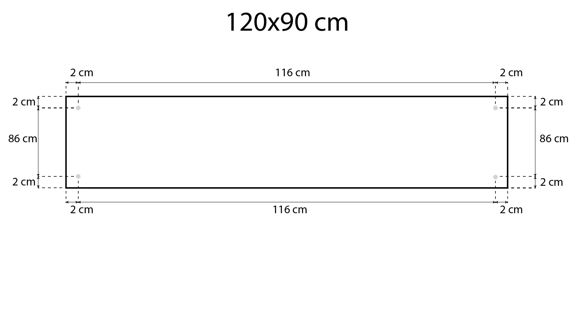 Magnetplatte rahmenloses SLIMboard - Kreideoberfläche - 120x90 cm + GRATIS – Bild 3