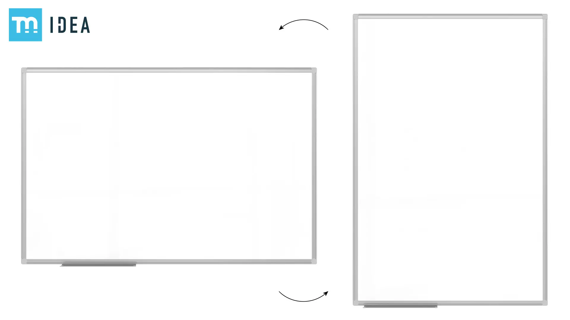 Magnetisches Whiteboard 120x80 cm im Aluminiumrahmen + gratis Zubehörset - Reihe TM IDEA® Flex – Bild 3