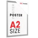Plakatrahmen, Klapprahmen A2-Format, Silber