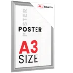 Plakatrahmen, Klapprahmen A3-Format, Silber