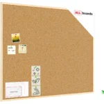 Pinnwand mit Naturholzrahmen 120x100cm + GRATIS