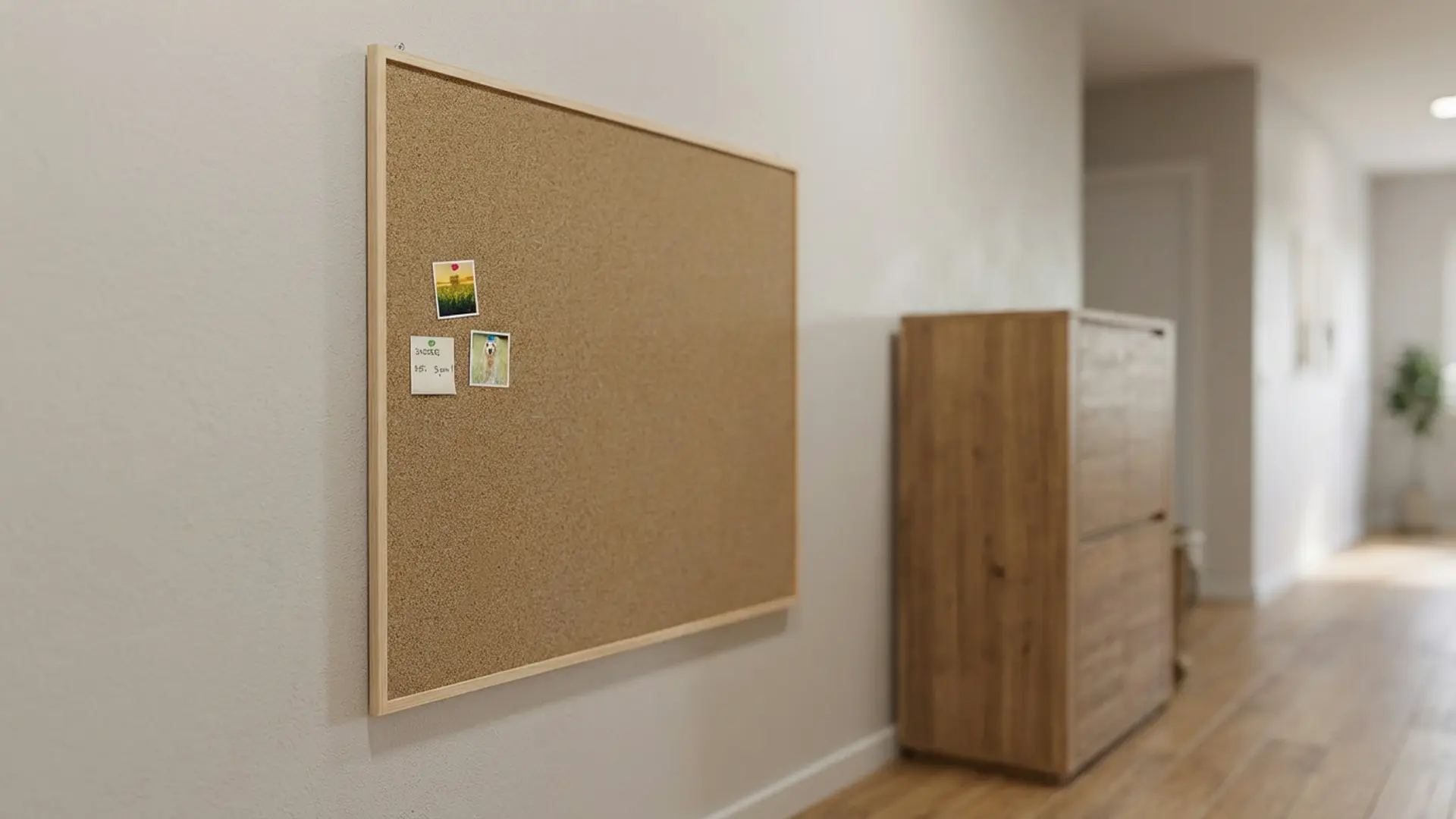 Pinnwand mit Naturholzrahmen 120x100cm + GRATIS – Bild 3