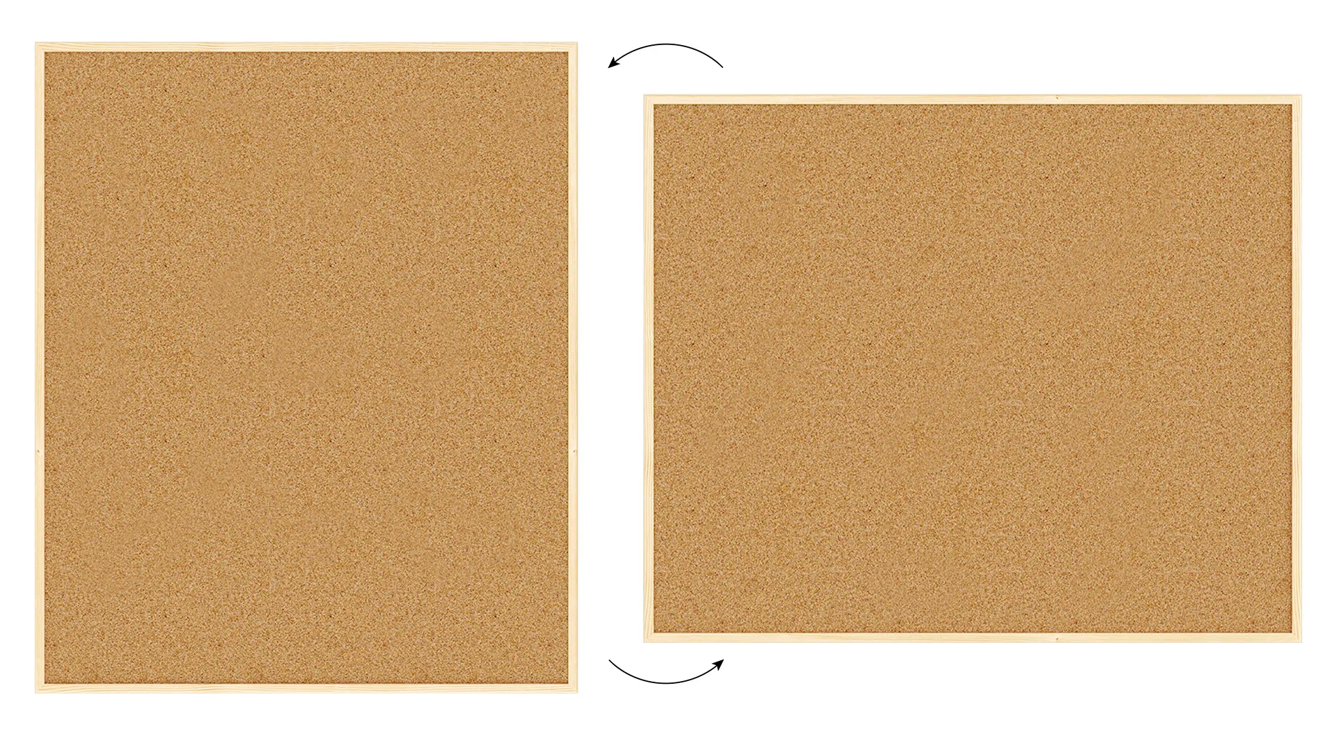 Pinnwand mit Naturholzrahmen 120x100cm + GRATIS – Bild 5