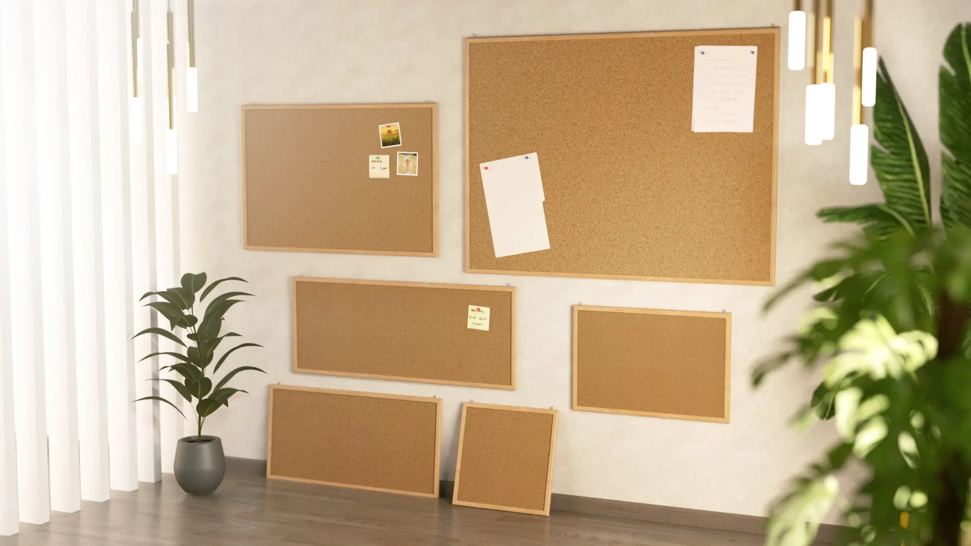 Pinnwand mit Naturholzrahmen 120x100cm + GRATIS – Bild 8