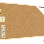 Pinnwand mit Naturholzrahmen 120x60cm + GRATIS