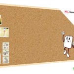 Pinnwand mit Naturholzrahmen 120x60cm + GRATIS