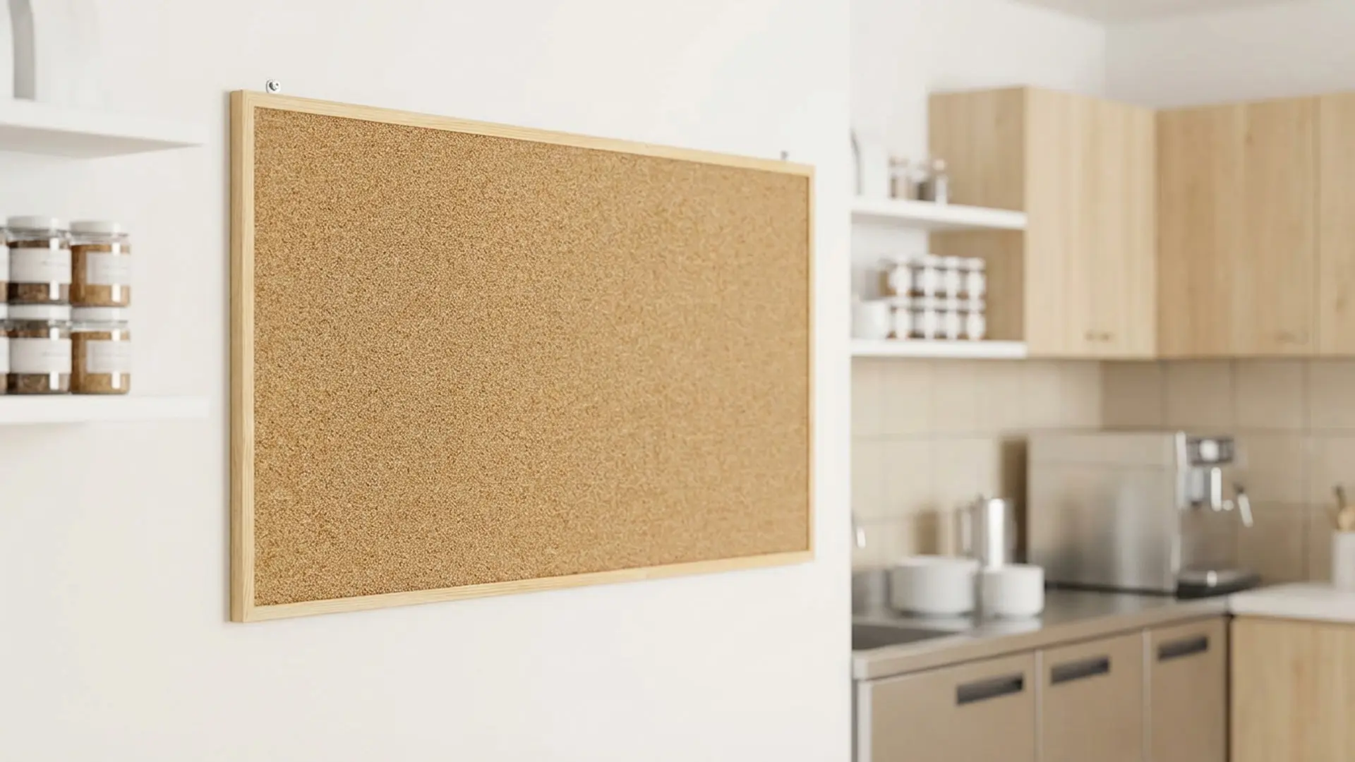 Pinnwand mit Naturholzrahmen 120x60cm + GRATIS – Bild 3