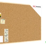 Pinnwand mit Naturholzrahmen 120x80cm + GRATIS
