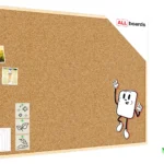 Pinnwand mit Naturholzrahmen 120x80cm + GRATIS
