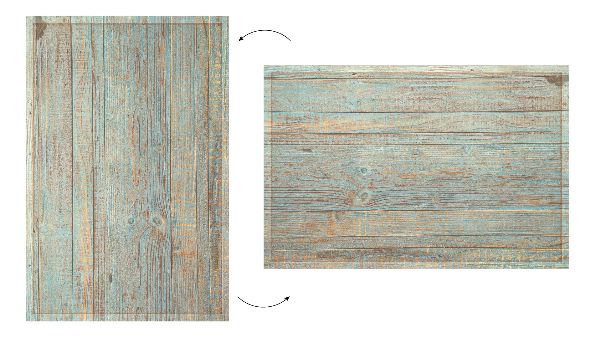 Korktafel mit Druckmotiv BOARDS COLOR 2, 90x60 cm Holzrahmen – Bild 3