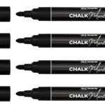 ALLboards Kreidemarker-Set – 4-teilig, schwarz
