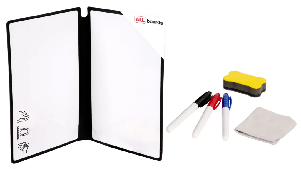 Whiteboard, Notizbuch mit Etui - A5-Format
