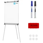 Flipchart TM IDEA® trocken abwischbar magnetisch 100x70 cm auf BASIC-Stativ + Zubehör