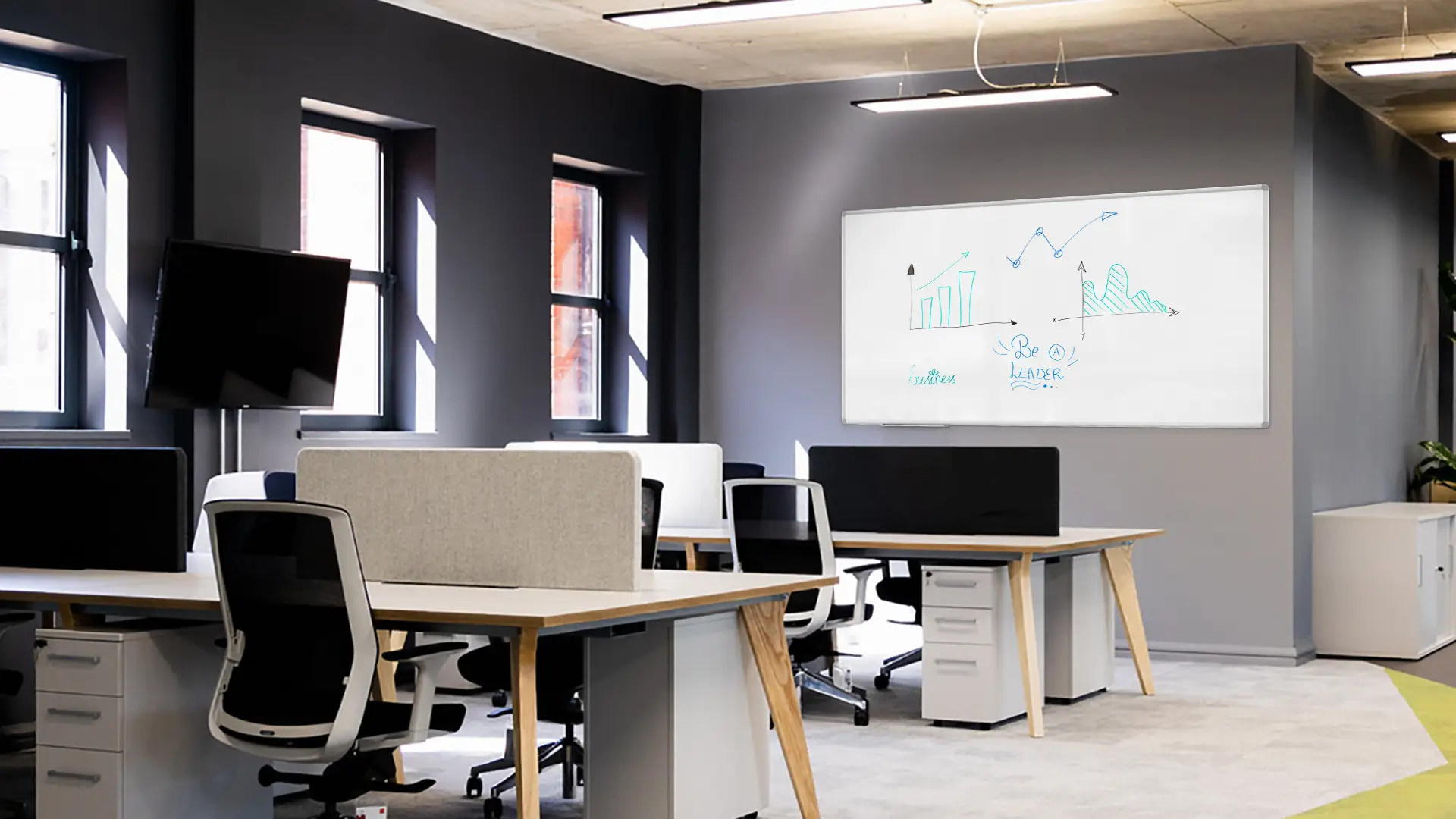 Magnetisches Whiteboard - PREMIUM EXPO Alurahmen 180x90cm + GRATIS – Bild 9