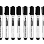 ALLboards Whiteboard-Marker-Set – Schwarz – 12 Stück