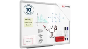 Magnetisches Whiteboard 60x45cm - PREMIUM EXPO Alurahmen + GRATIS