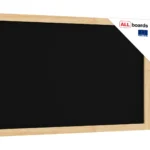 Kreidetafel mit naturlackierten Holzrahmen 120x60cm