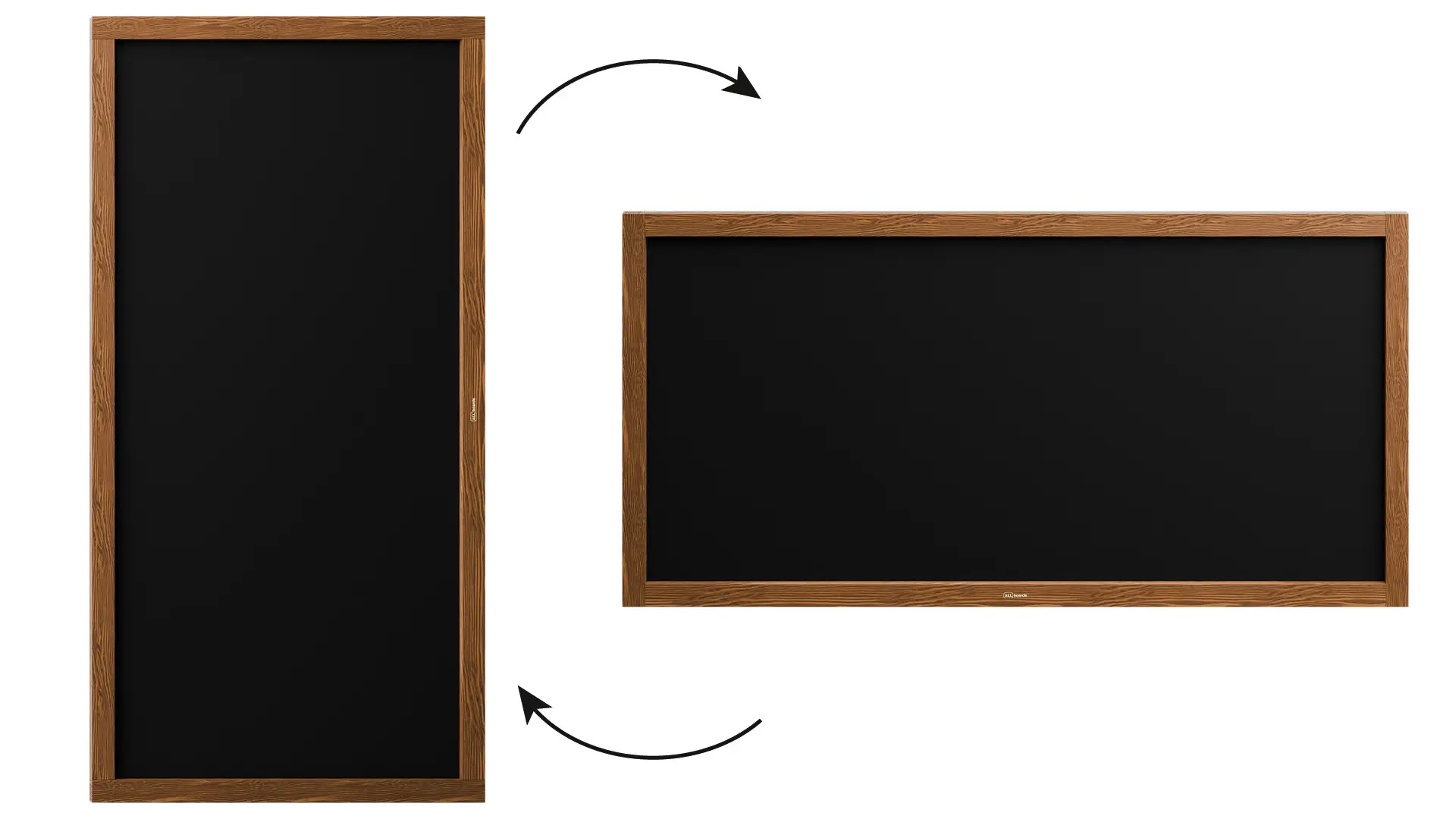 Kreidetafel mit Holzrahmen 120x60cm – Bild 5