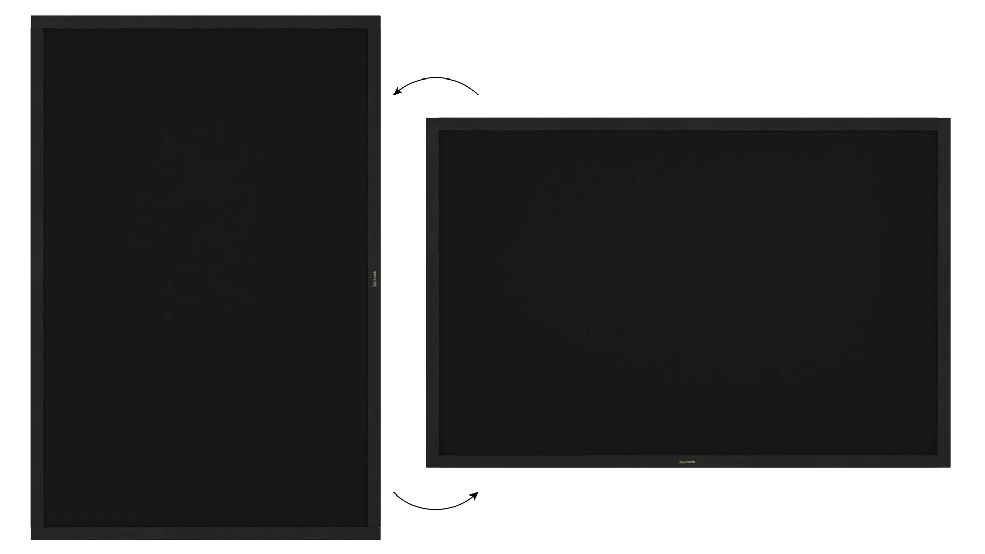 Kreidetafel mit Schwarz Holzrahmen 150x100cm – Bild 5