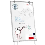 Magnetisches Whiteboard-Flipchart 90x60 cm, Silber + GRATIS