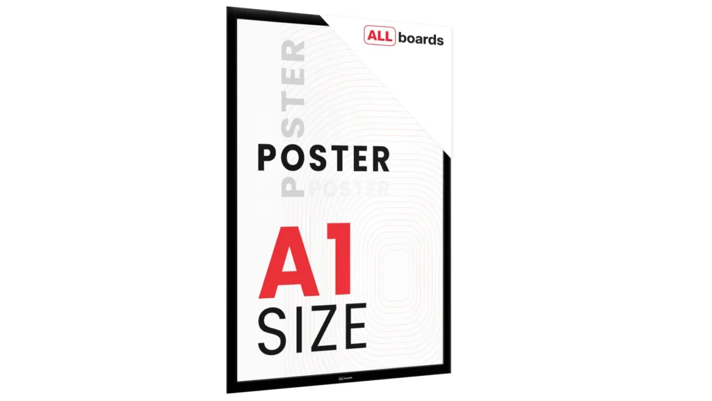 Plakatrahmen, Klapprahmen A1-Format, Schwarz