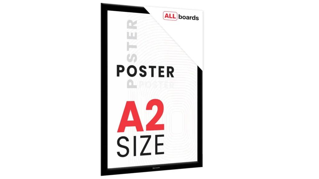 Plakatrahmen, Klapprahmen A2-Format, Schwarz