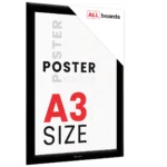 Plakatrahmen, Klapprahmen A3-Format, Schwarz