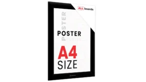Plakatrahmen, Klapprahmen A4-Format, Schwarz