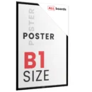 Plakatrahmen, Klapprahmen B1-Format, Schwarz