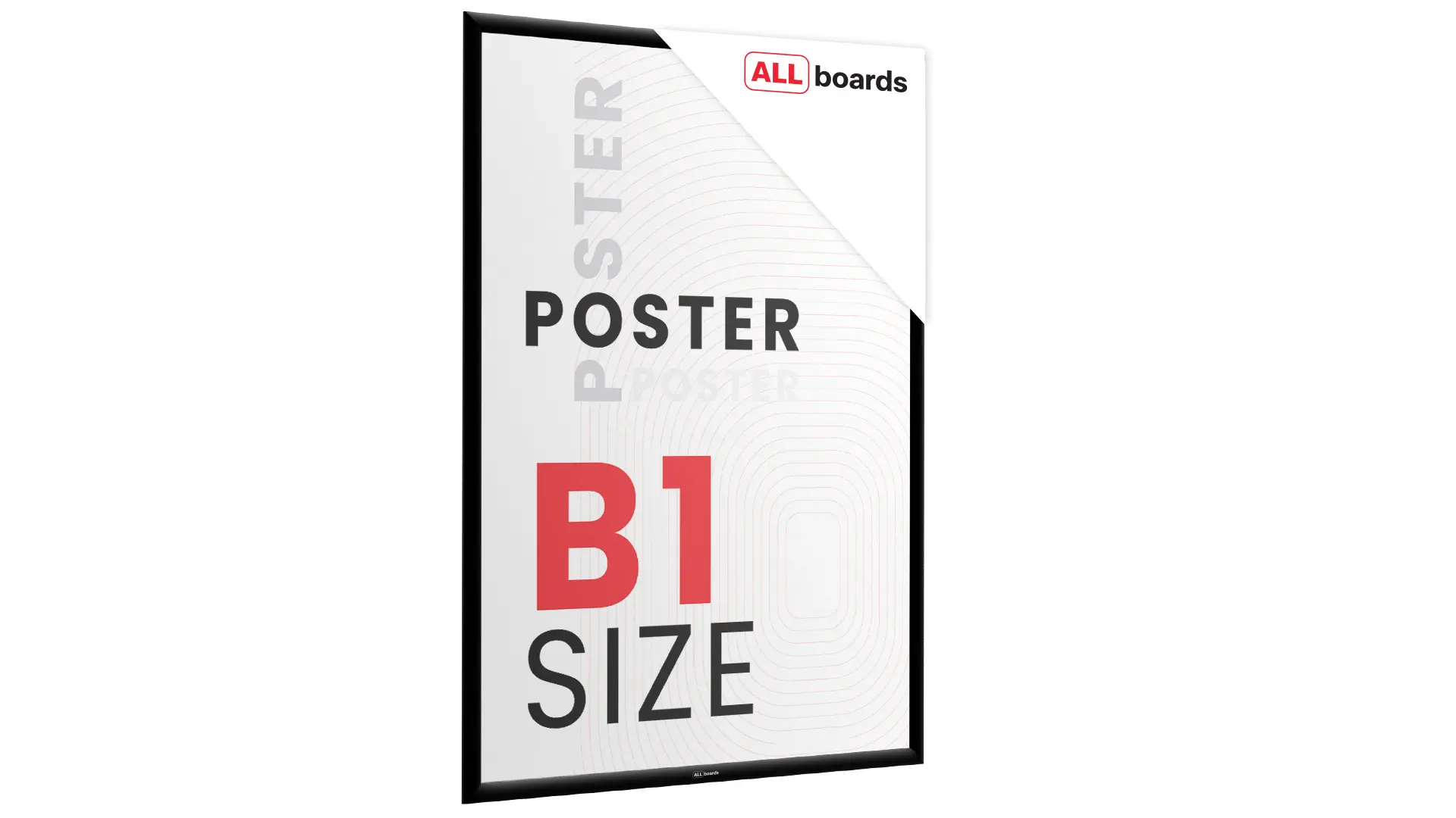 Plakatrahmen, Klapprahmen B1-Format, Schwarz