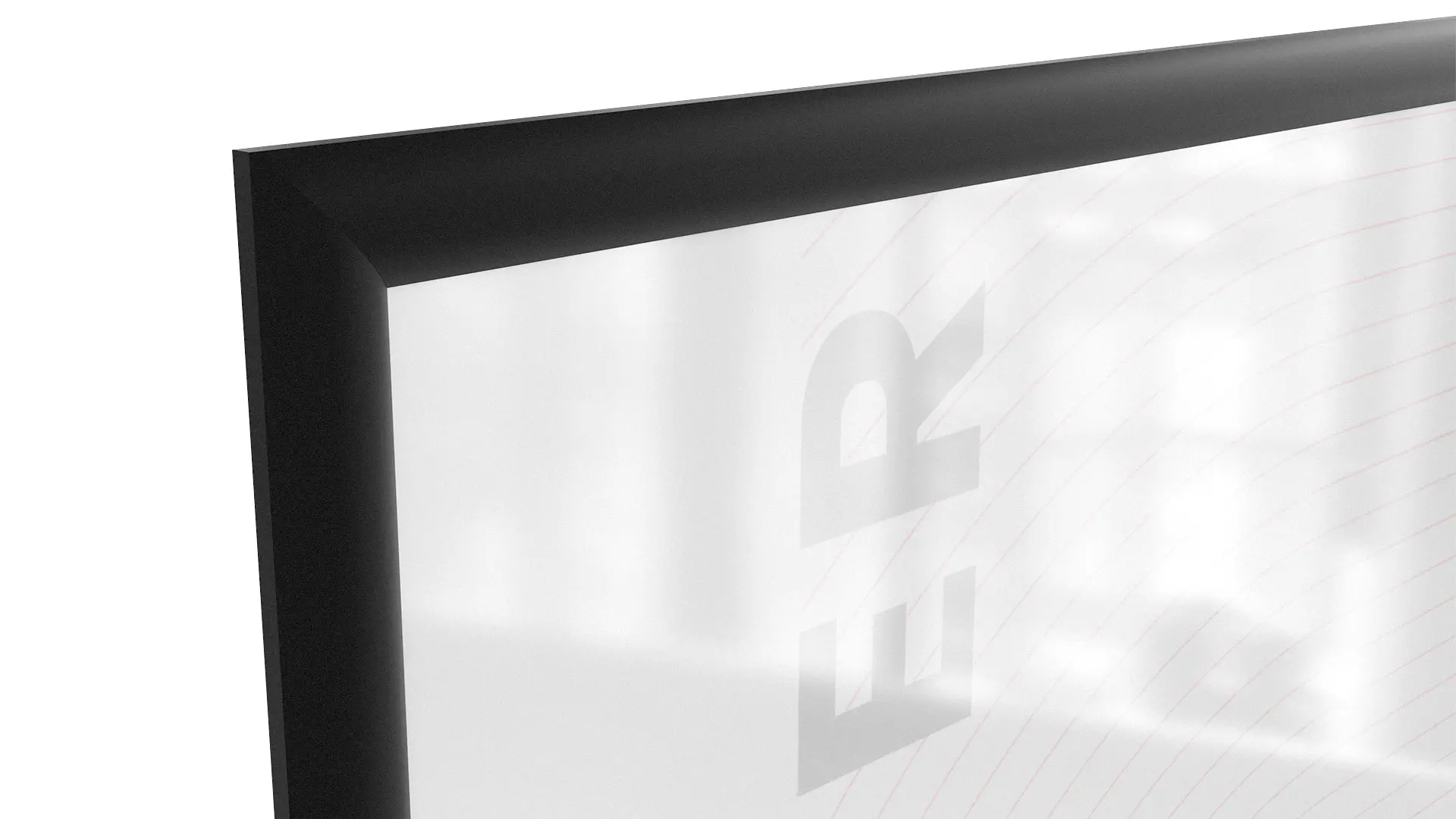 Plakatrahmen, Klapprahmen B1-Format, Schwarz – Bild 4