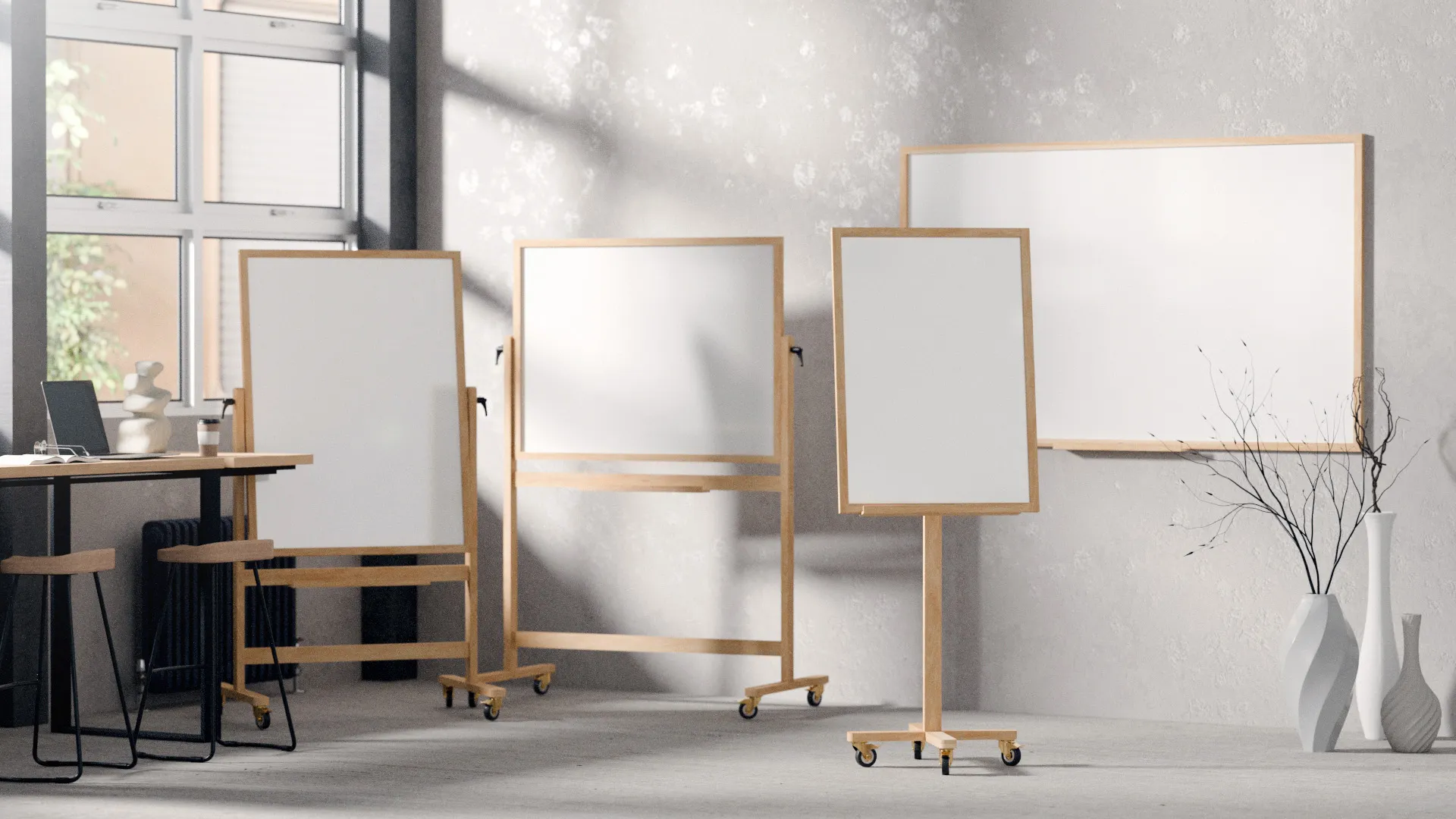 Whiteboard 150x100 cm, im Buchenholzrahmen ALLboards DESIGN – Bild 3