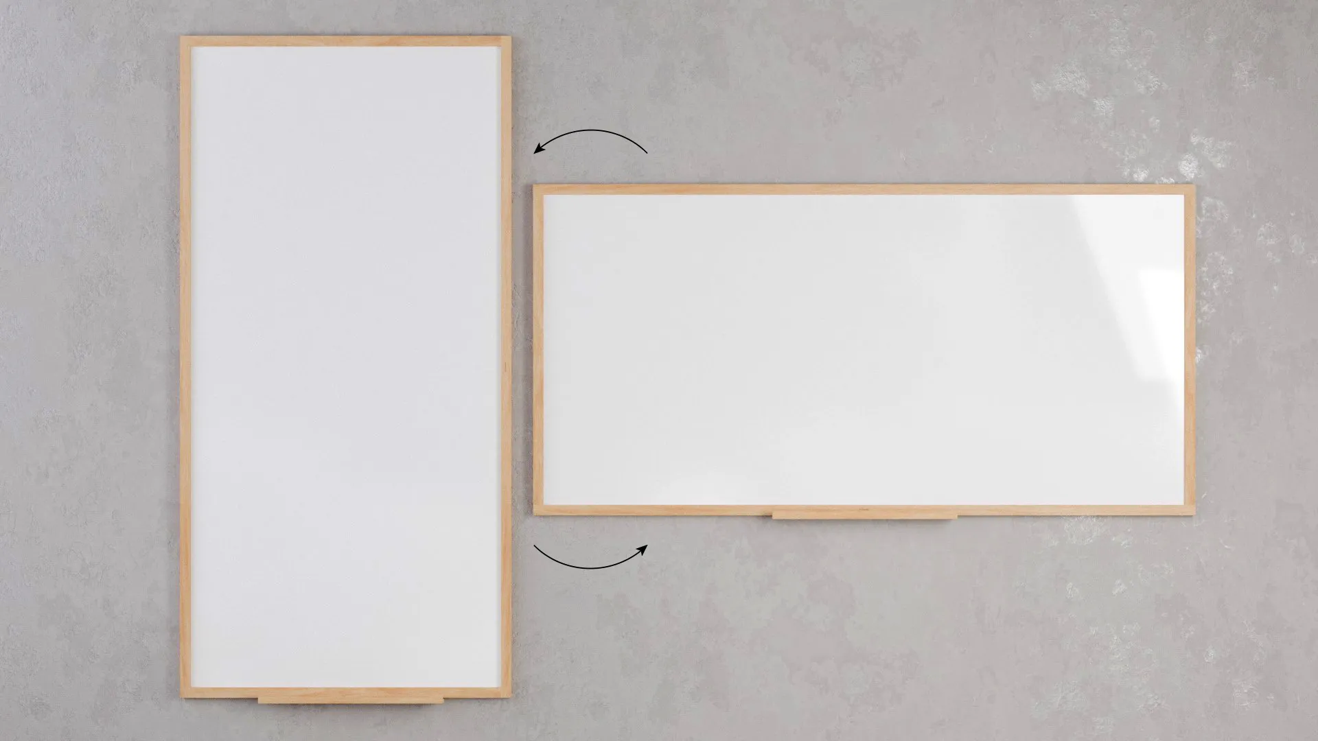 Whiteboard 200x100 cm, im Buchenholzrahmen ALLboards DESIGN – Bild 4