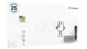 Glasboard - Premium SUPERWHITE Perlweiß 120x60cm + GRATIS