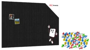 Filz-Wandpaneele 120x80 cm schwarz