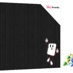 Filz-Wandpaneele 90x60 cm schwarz