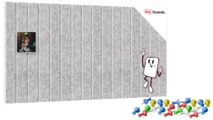 Filz-Wandpaneele 80x40 cm grau
