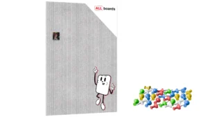 Filz-Wandpaneele 120x90 cm grau