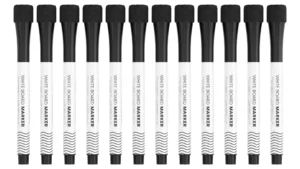 ALLboards Set dünner Whiteboard-Marker – 12 Stück schwarz