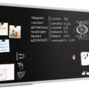Schwarze magnetische Kreidetafel mit Alurahmen Premium EXPO 120x60cm