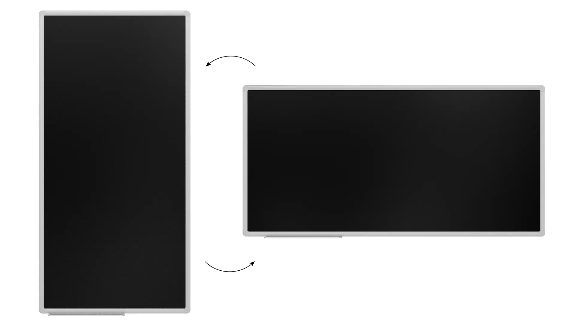Schwarze magnetische Kreidetafel mit Alurahmen Premium EXPO 120x60cm – Bild 5